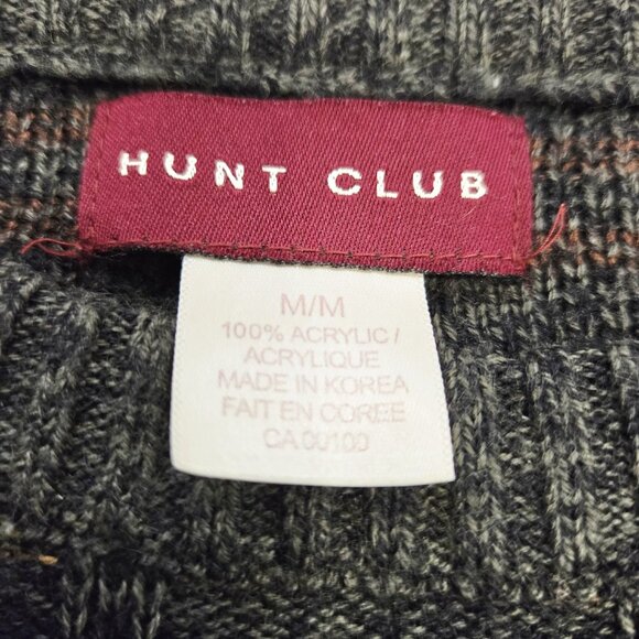 Vintage Hunt Club Crewneck Sweater – Geometric Knit – Made in Korea – Size M - Picture 5 of 5